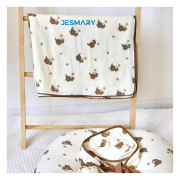 Khăn tắm cho bé  làm từ vải muslin 2 lớp cao cấp, dày dặn thấm hút tốt, đa năng làm khăn tắm, khăn quấn ủ...